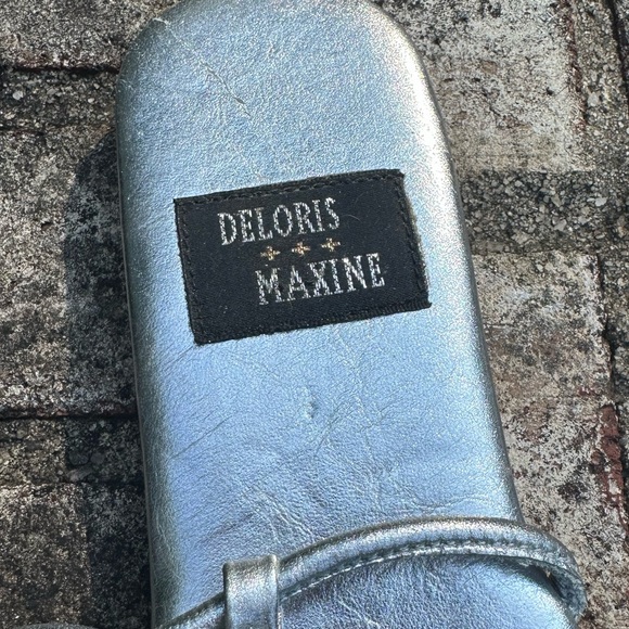 Deloris & Maxine Metallic PomPom Sandals - Picture 2 of 5